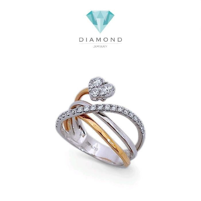 Love Diamond Ring 18K / Diamond Jewelry-37CBKV4500LSWP-HT