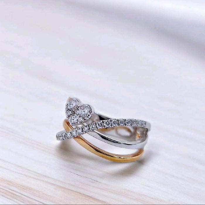 Love Diamond Ring 18K / Diamond Jewelry-37CBKV4500LSWP-HT