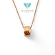 Coco Crush Quilt Gold Necklace 18K / Diamond Jewelry/ Kalung Perhiasan Emas Quilt-376KBD643RY-HT