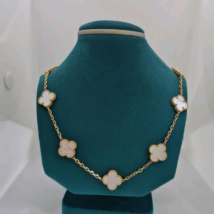 Necklace Clover 10 Mother Of Pearl 18K Diamond Jewel-86KBD160000AB-HT