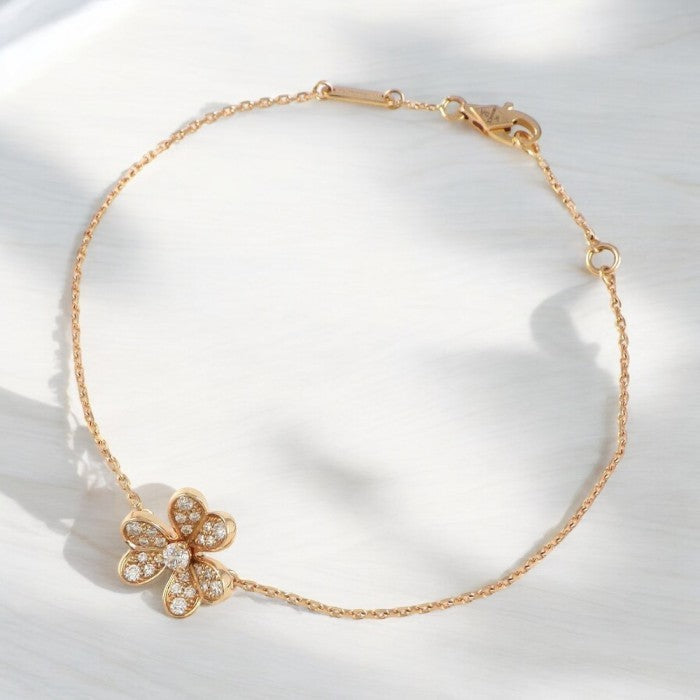Frivole diamond bracelet pave-Yellow Gold 18k-Diamond Jewelry-81GBD39800AB-HT