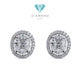 Oval Diamond Earring 18K / Anting Berlian Oval 18K / Diamond Jewelry 404AB2400PRLS