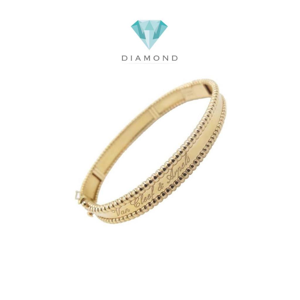 Bangle Gold Signature Perlee 18K Diamond Jewelry-466GBD13500LS