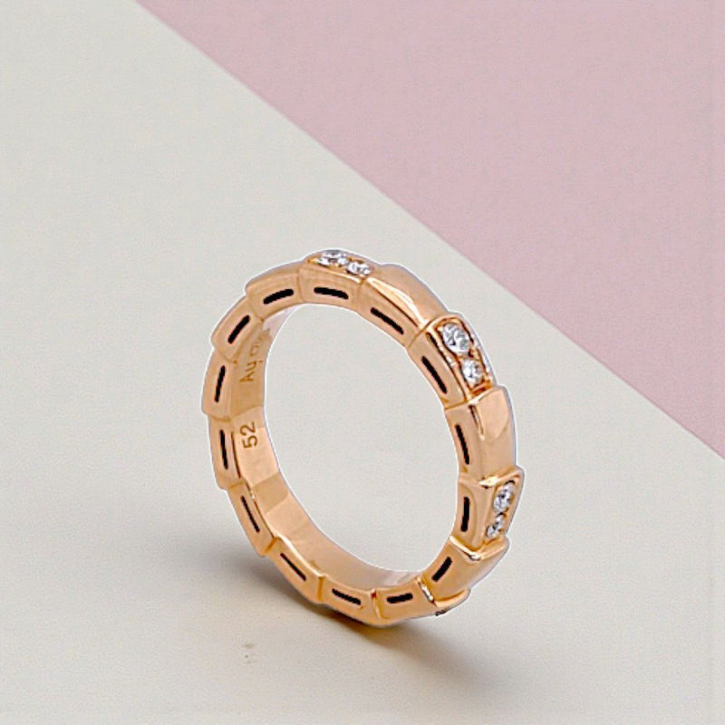 Ulo Serpenti Diamond Ring 18K / Cincin Berlian Ulo Serpenti 18K / Diamond Jewelry 107CBD79200AB