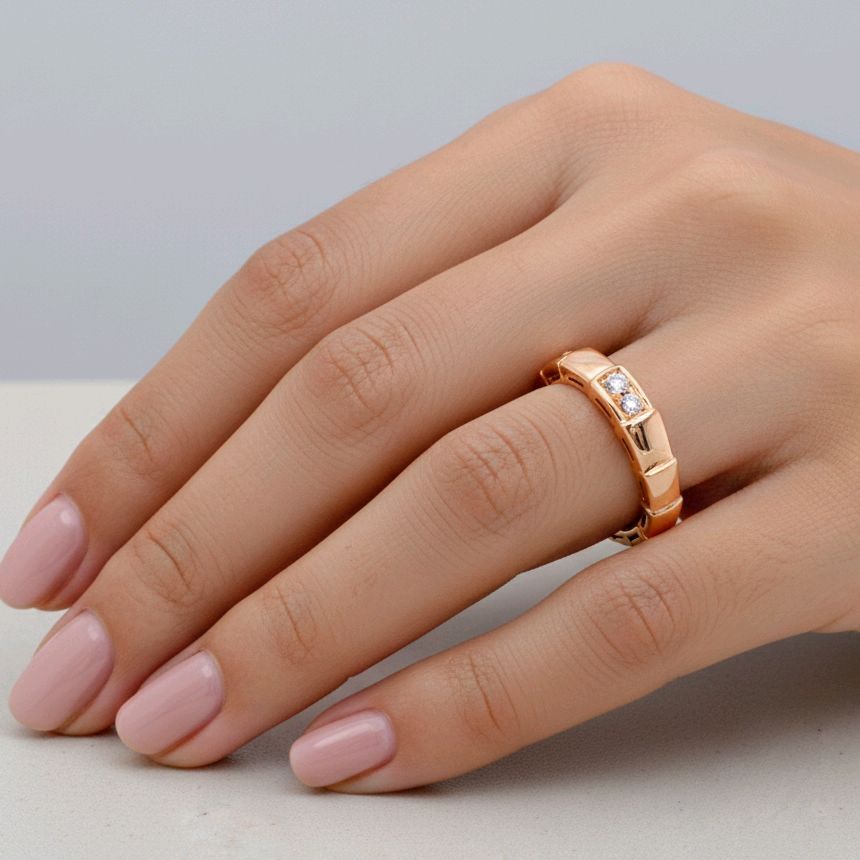 Ulo Serpenti Diamond Ring 18K / Cincin Berlian Ulo Serpenti 18K / Diamond Jewelry 107CBD79200AB
