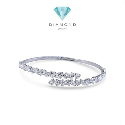 Fancy Tennis Diamond Bangle 18K / Gelang Berlian Fancy Tennis 18K / Diamond Jewelry 2GB5900PGK