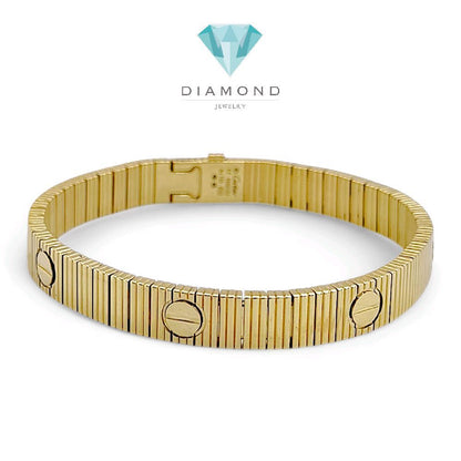 Love Unlimited Bracelet 18K / Gelang Love Unlimited 18K / Diamond Jewelry 497GBD21000CHLS- love chain bracelet crt