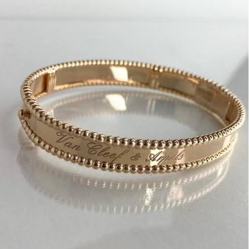 Bangle Gold Signature Perlee 18K Diamond Jewelry-466GBD13500LS