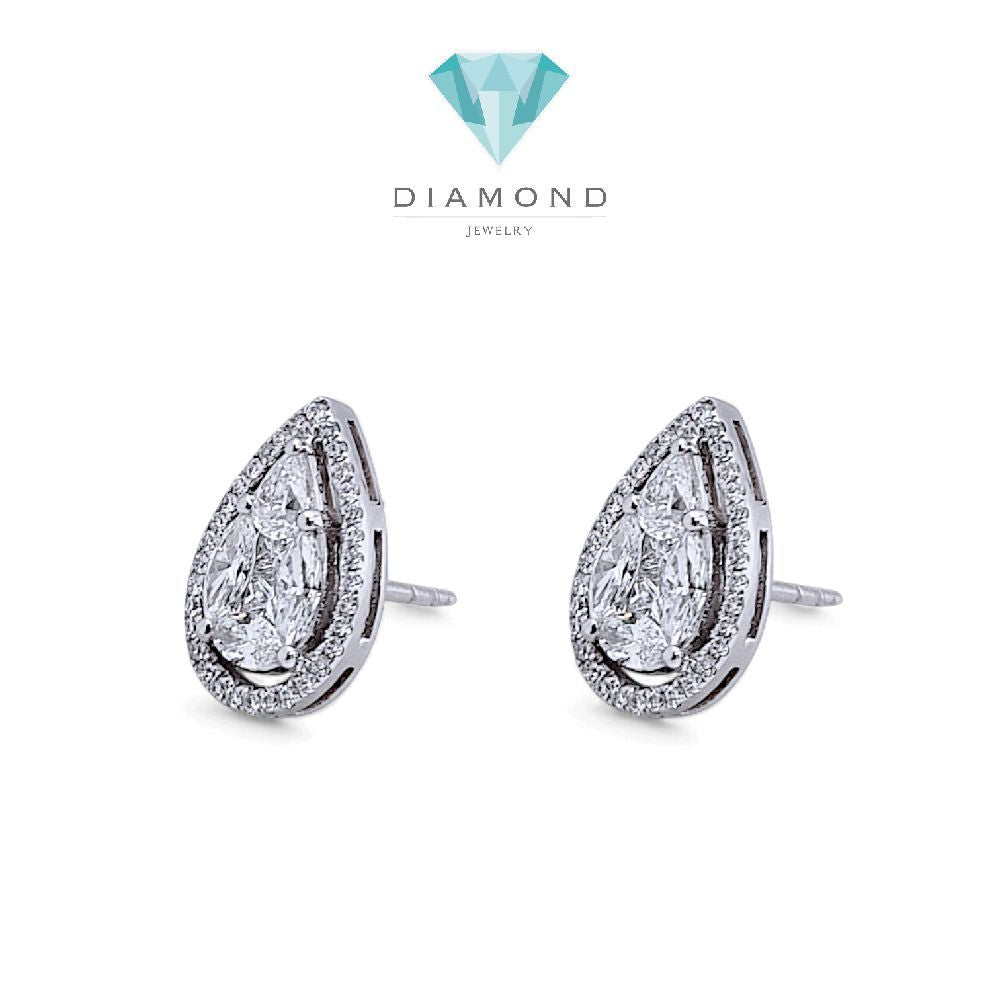 Pear Diamond Earring 18K / Anting Berlian Pear 18K / Diamond Jewelry 403AB2600PRLS