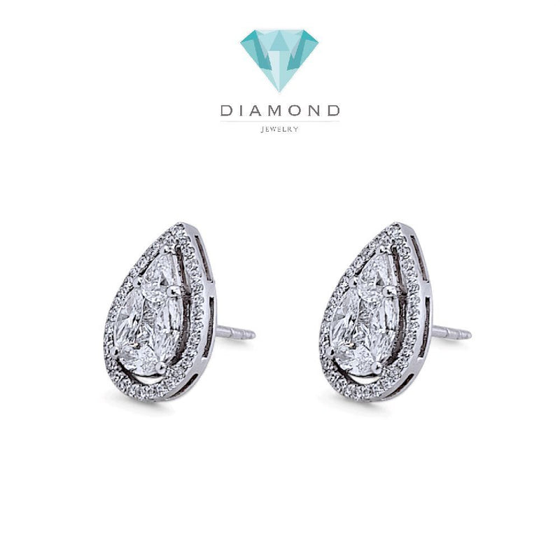 Pear Diamond Earring 18K / Anting Berlian Pear 18K / Diamond Jewelry 403AB2600PRLS