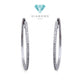 Circle Hoop Diamond Earring 18K / Anting Berlian Bulat 18K / Diamond Jewelry 406AB1800PFLS