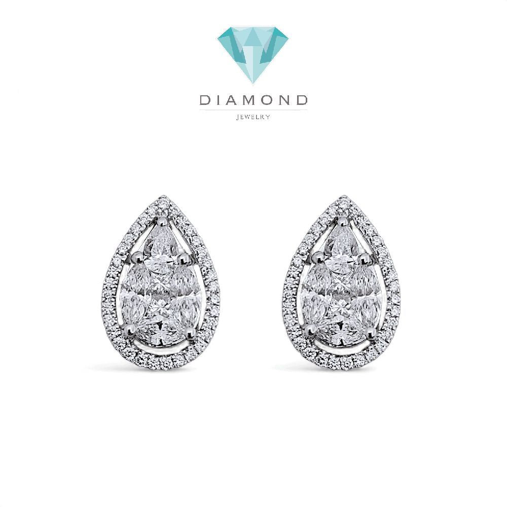 Pear Diamond Earring 18K / Anting Berlian Pear 18K / Diamond Jewelry 403AB2600PRLS