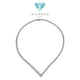 V Diamond Necklace 18K / Kalung Berlian V 18K / Diamond Necklace 400KB10000PFLS